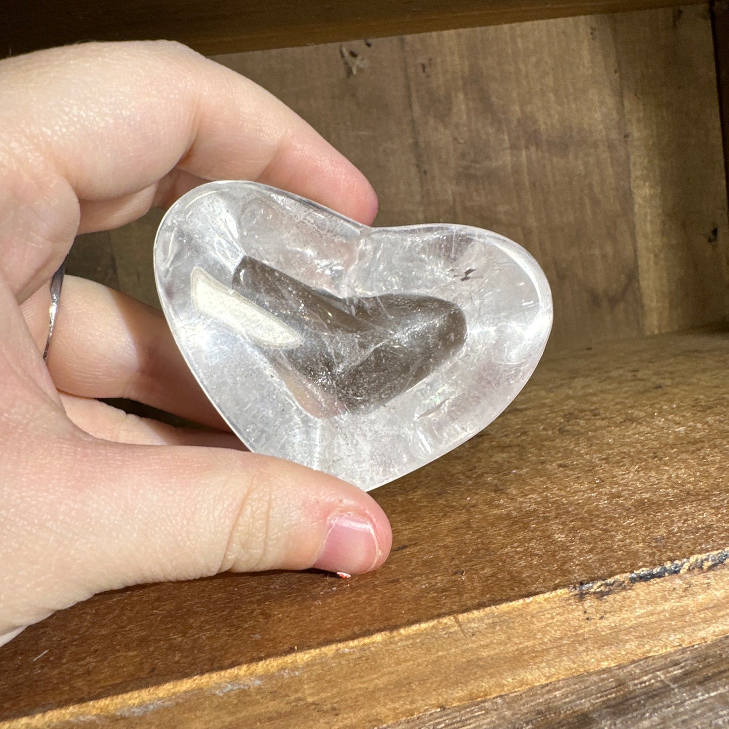 Clear Quartz Heart Bowl