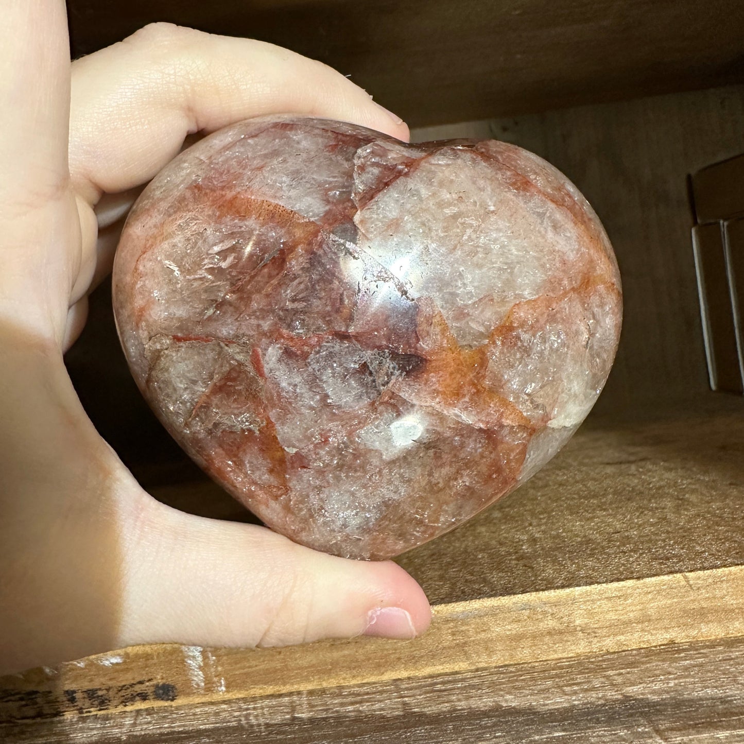 Fire Quartz Heart