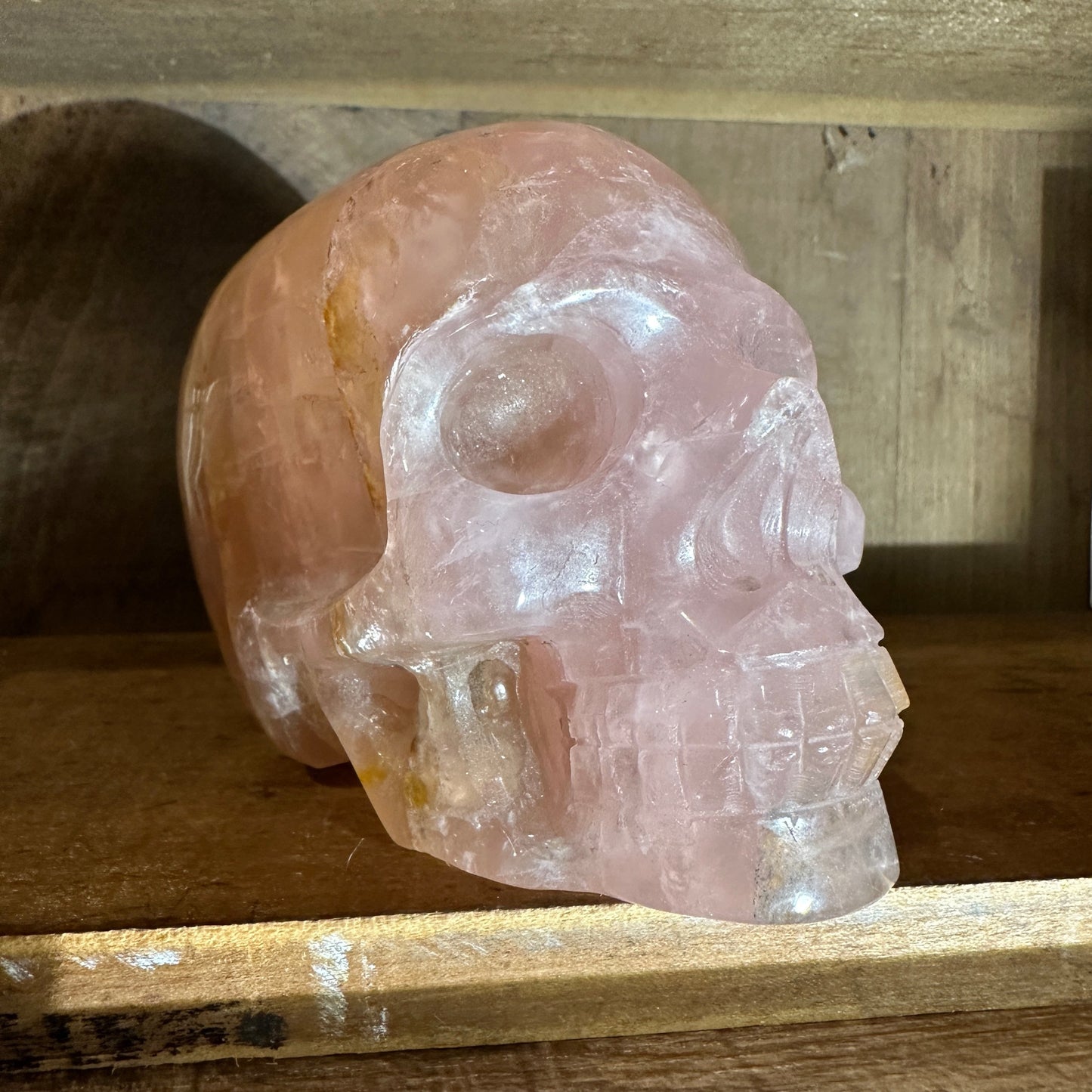 Rose Quartz Skull