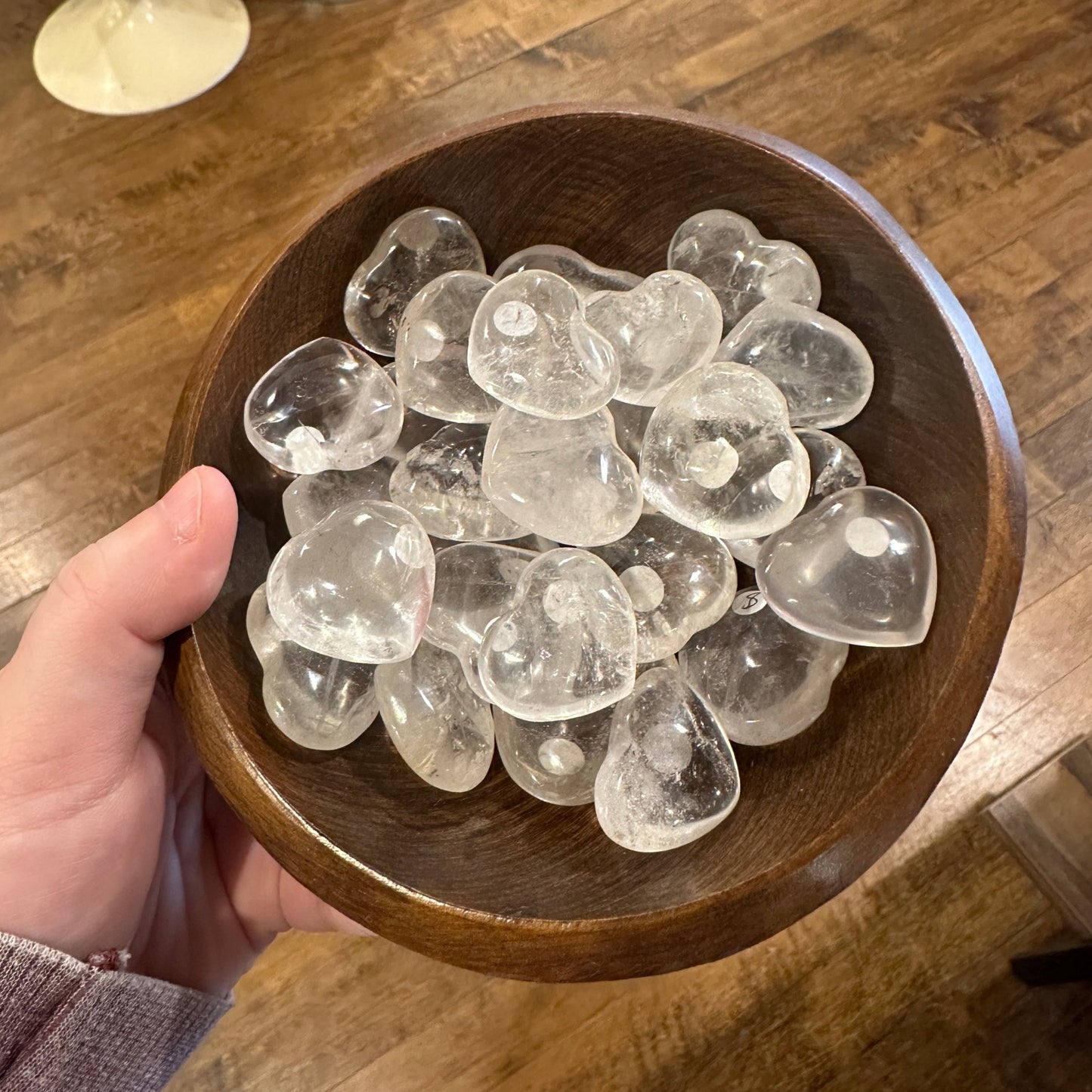 Small Clear Quartz Heart