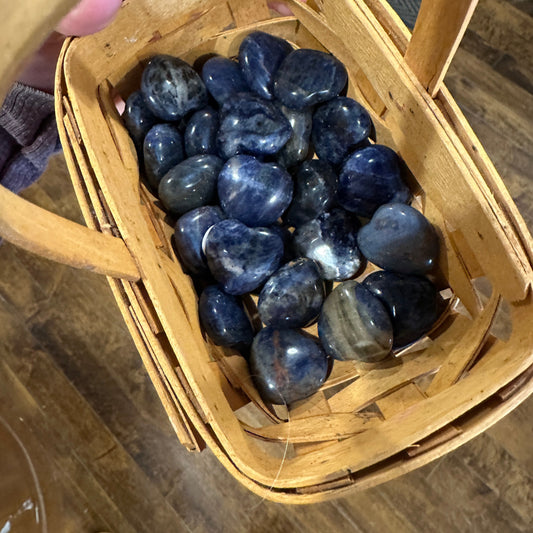 Small Sodalite Hearts